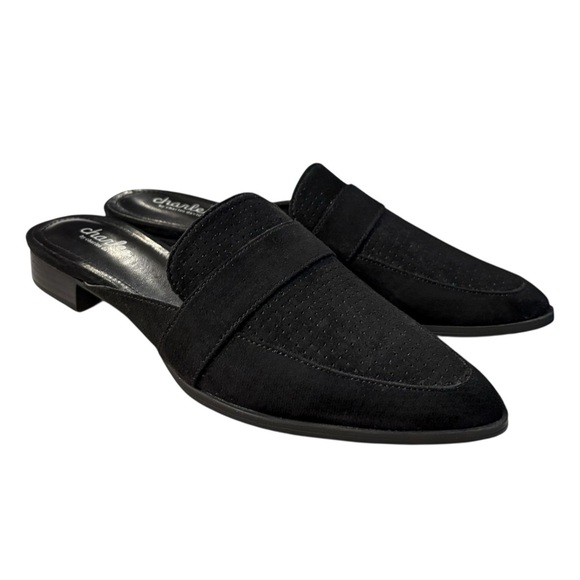 Charles By Charles David Shoes - Charles by Charles David Leather Perforated Mules